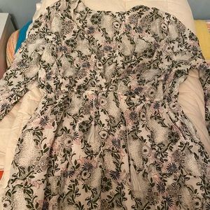 SOLD Free People Stealing Fire Floral Tunic Dress